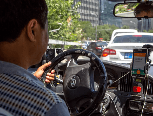 تصویر تاکسی متر در تاکسیرانی در چین