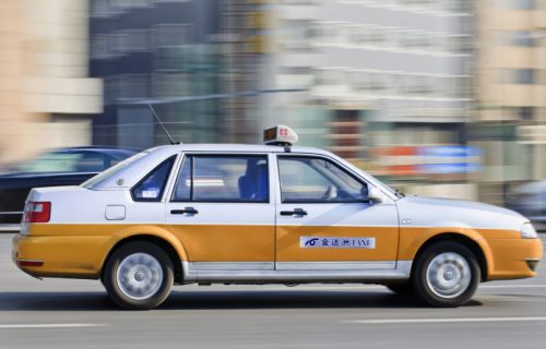 تصویر تاکسی در کشور چین